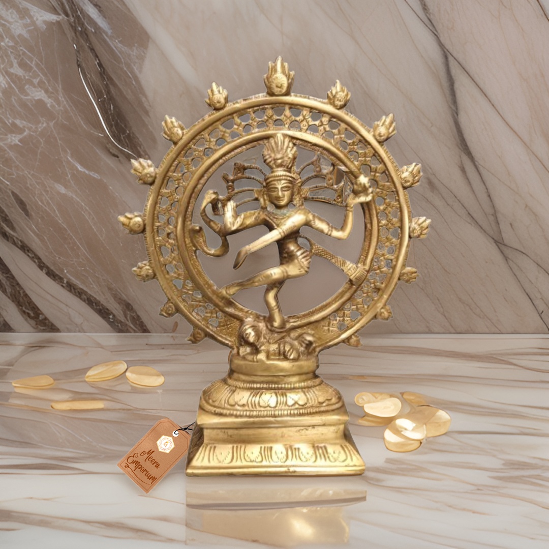 Natraj Brass Fine Art Weight-1kg plus Height 21cm for home or office