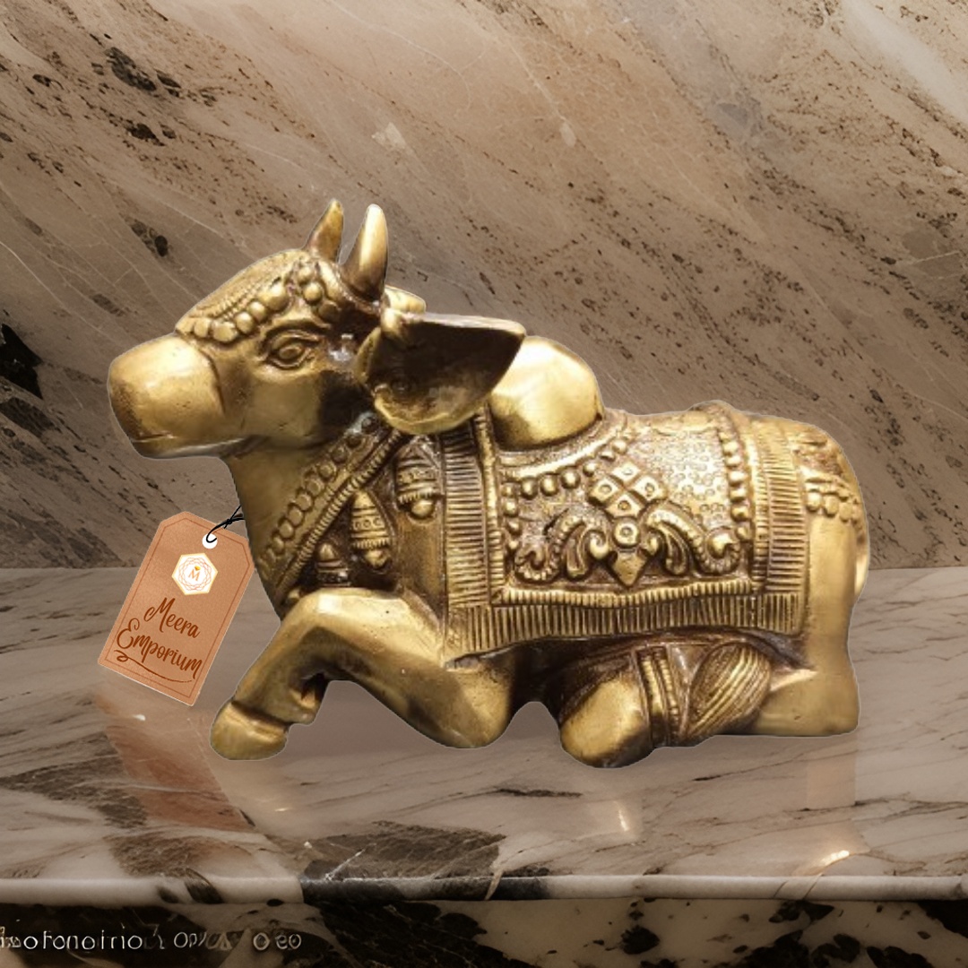 Nandi Maharaj Brass Fine Piece 1.5kg 10cm